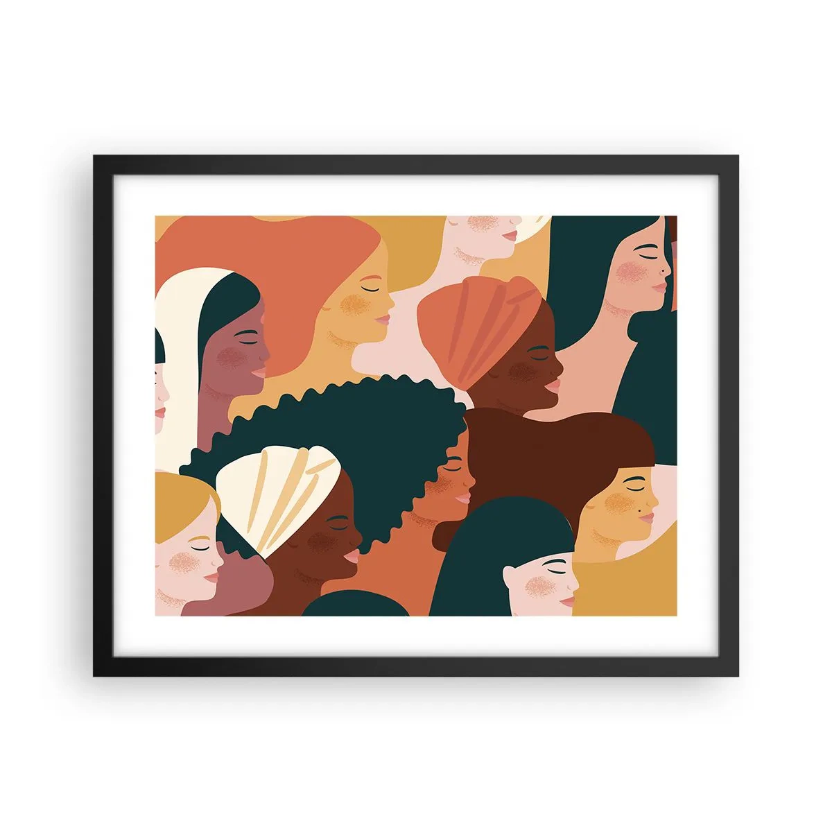 Poster in black frame - Pure Womanhood - 50x40 cm