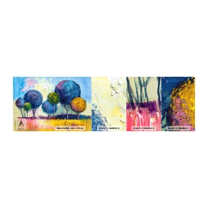 Photo Wallpaper Sample Self-Adhesive Deluxe Sticker - Sphere - an Ideal Shape - Abstraction, Landscape, Graphics - 100x30 cm