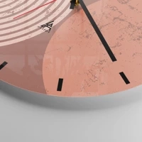 Clock face with lines