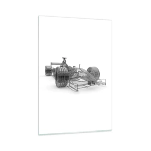 Glass picture - Ideal Construction -How Speed Works - 80x120 cm