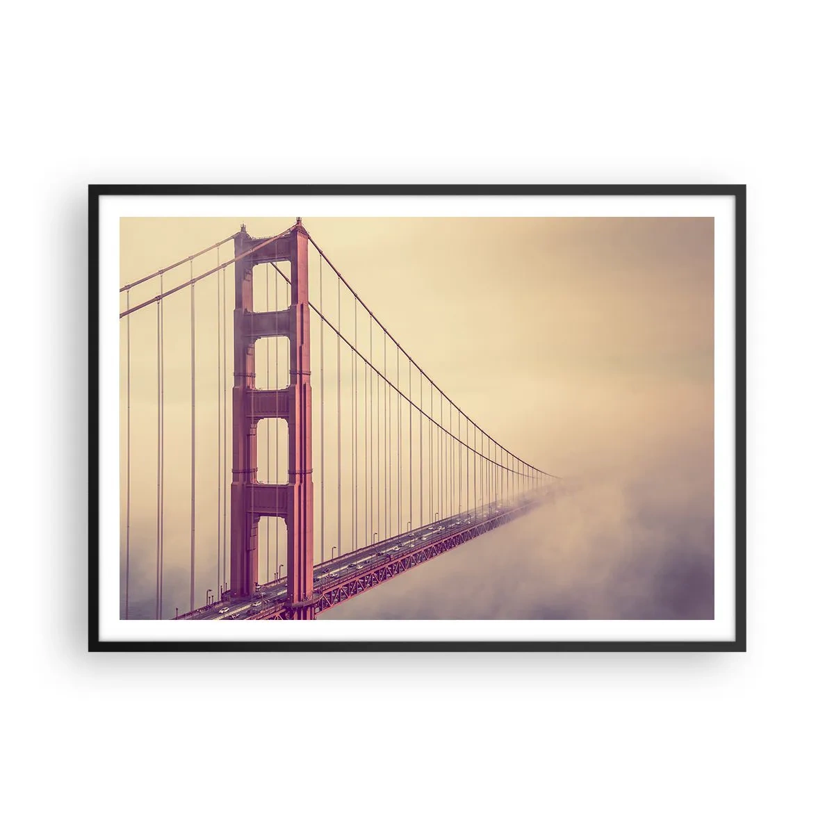 Poster in black frame - Between Heaven and Earth - 100x70 cm