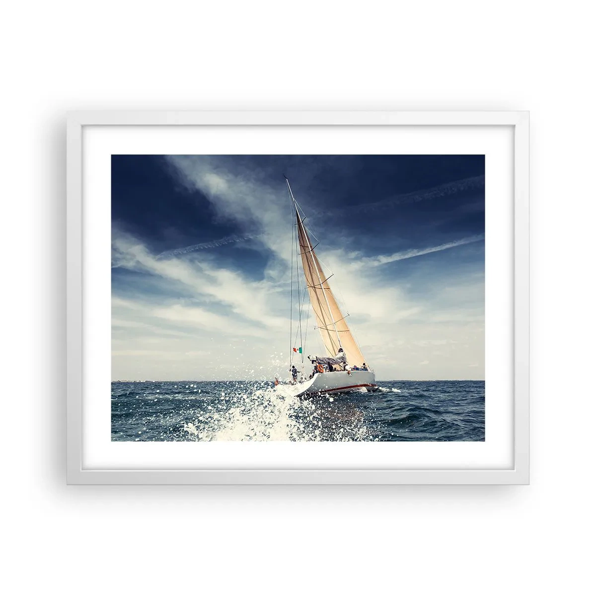 Poster in white frmae - They Won't Catch Us - 50x40 cm