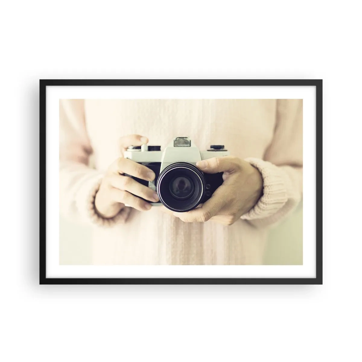 Poster in black frame - To Know More… - 70x50 cm