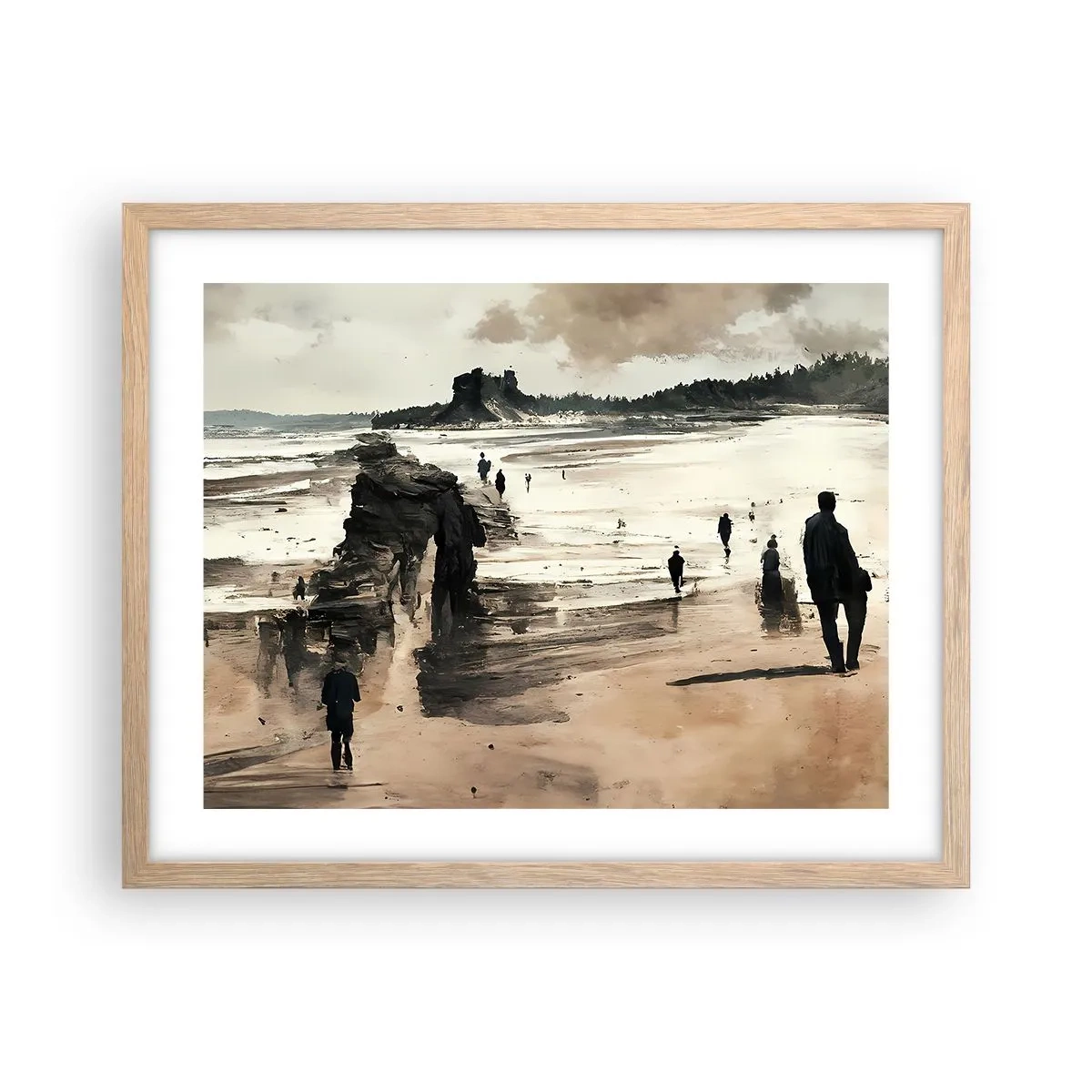 Poster in light oak frame - Summoned - 50x40 cm