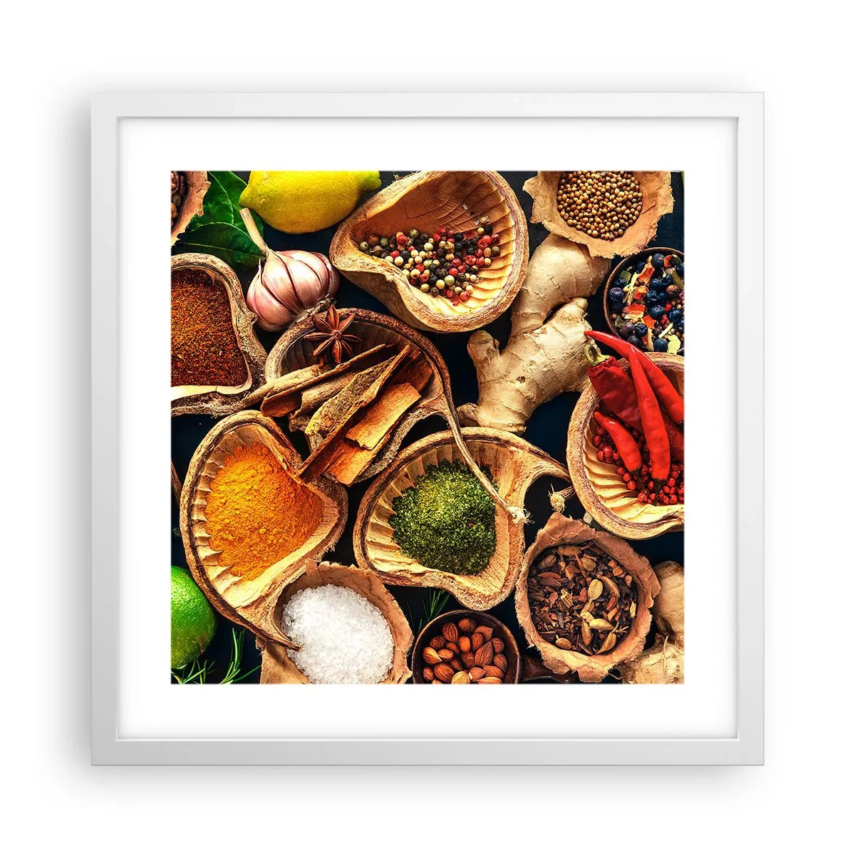 Poster in white frmae - Take What You Want - 40x40 cm