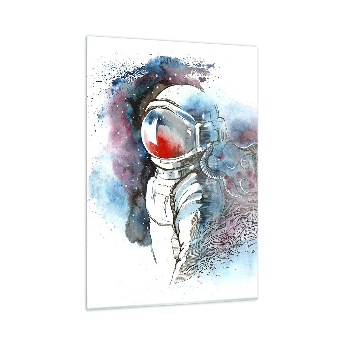 Glass picture - Alone In Space - 50x70 cm