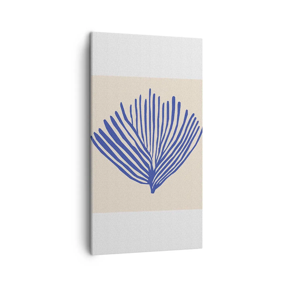 Canvas picture - Blue Fan - 45x80 cm