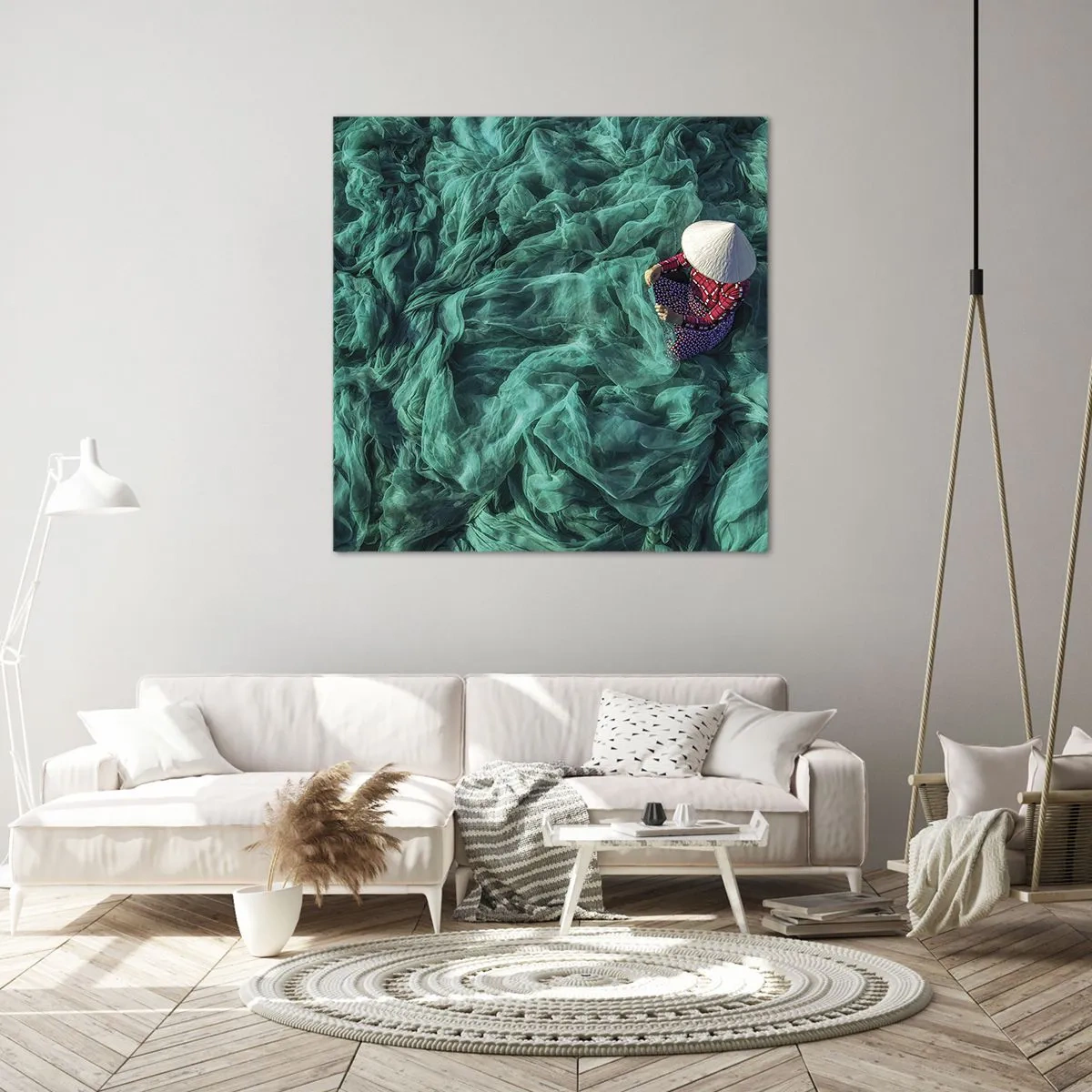 Canvas picture - In the Sea of Nets - 50x50 cm