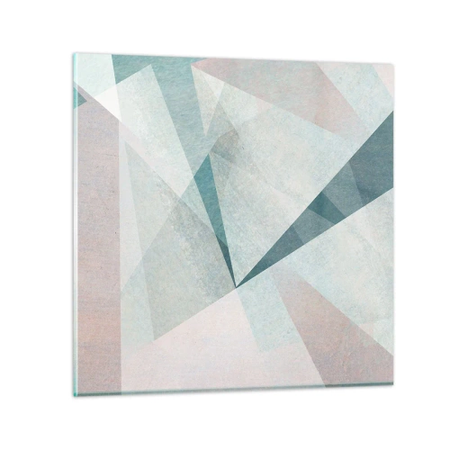 Glass picture - Calmly but Dynamically - 30x30 cm