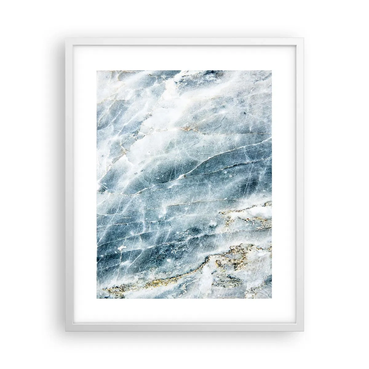 Poster in white frmae - Icy World - 40x50 cm
