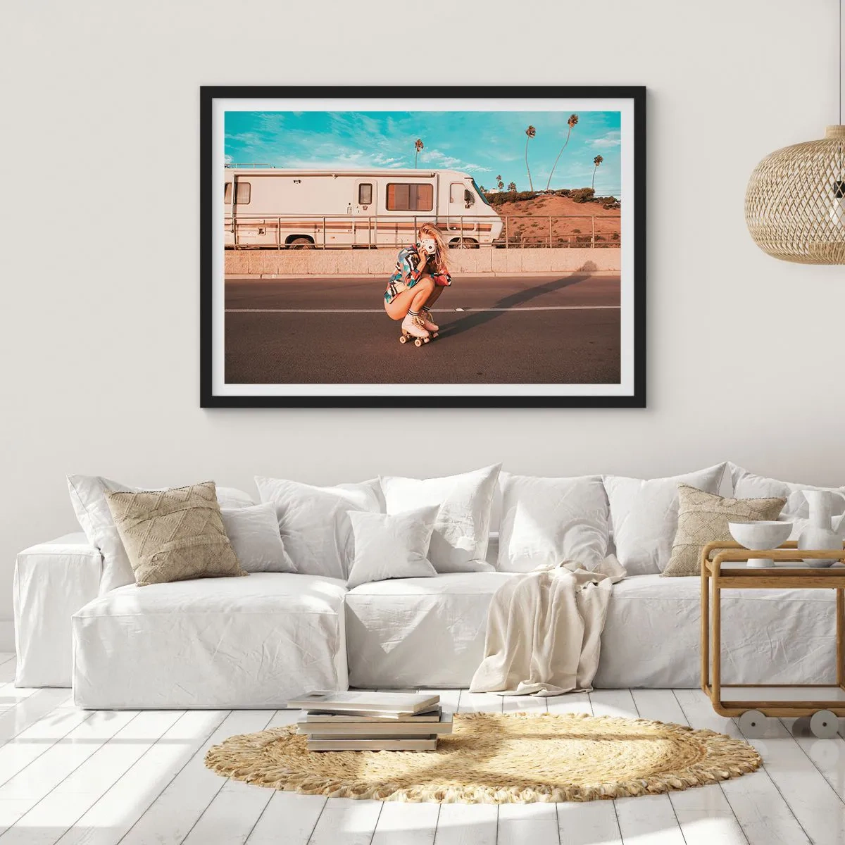 Poster in black frame - Smile, Please! - 91x61 cm
