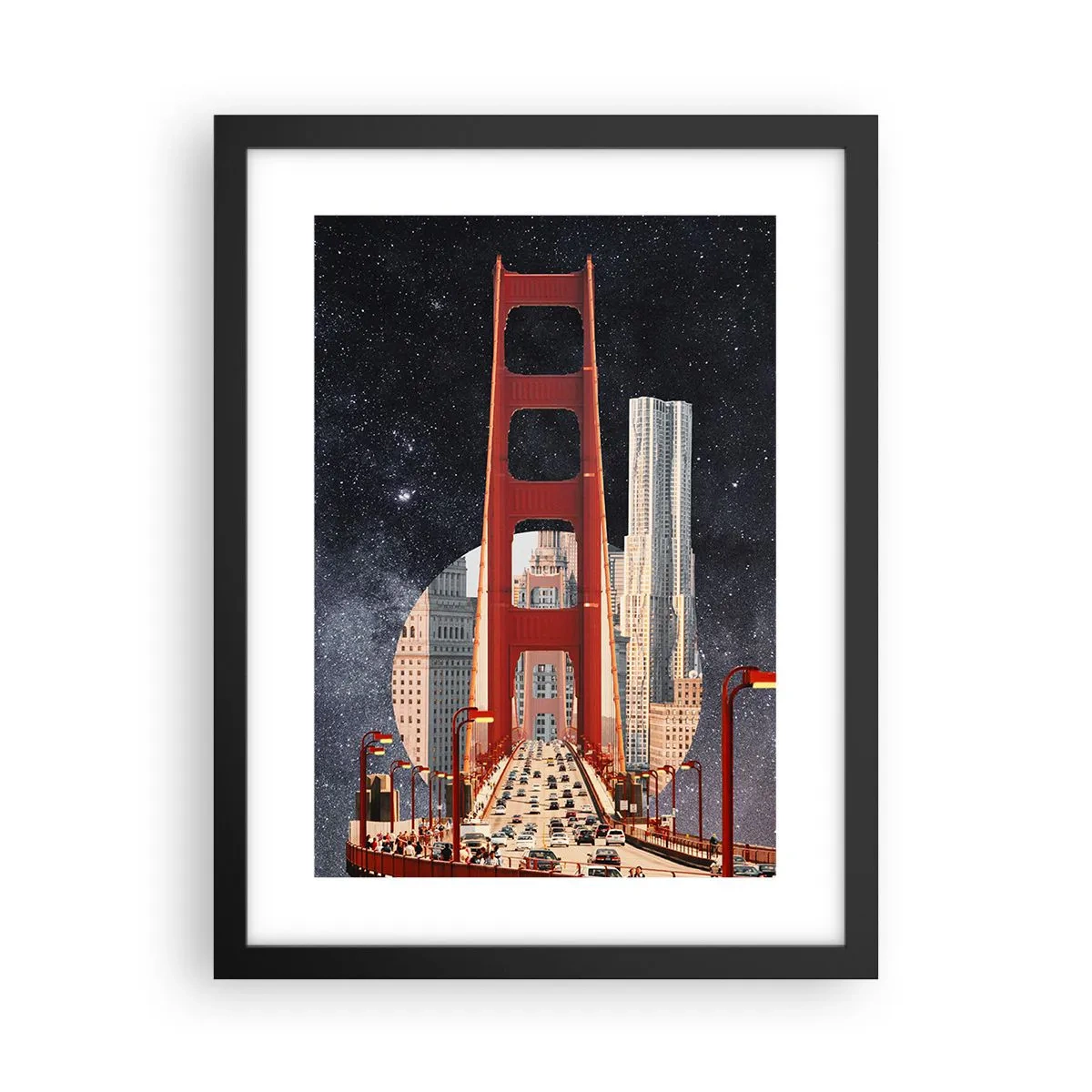 Poster in black frame - Always in the Centre - 30x40 cm