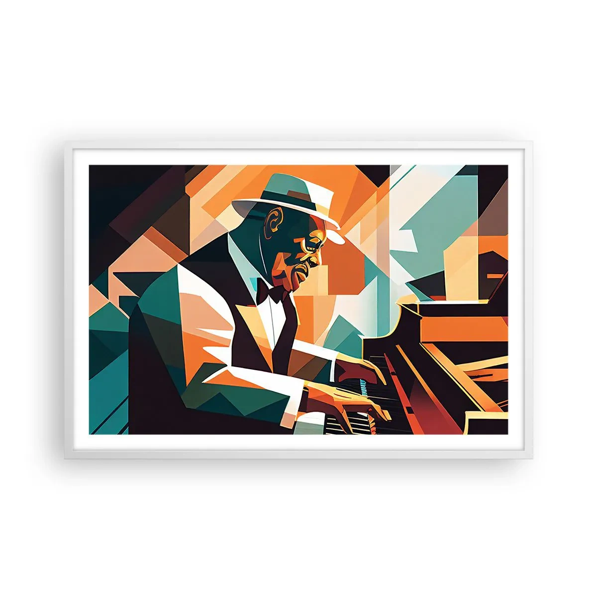 Poster in white frmae - All that Jazz - 91x61 cm