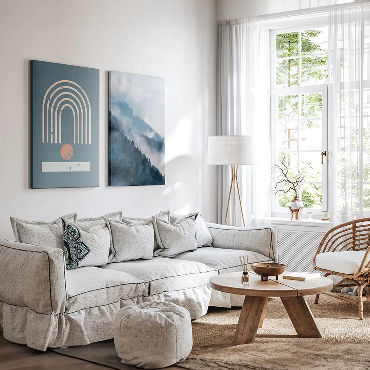 Thousands of faces - Inspiration for the living room