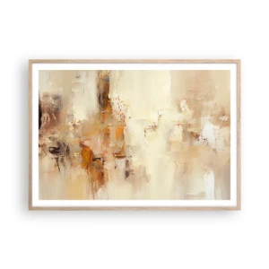 Poster in light oak frame - Soul of Amber - 100x70 cm