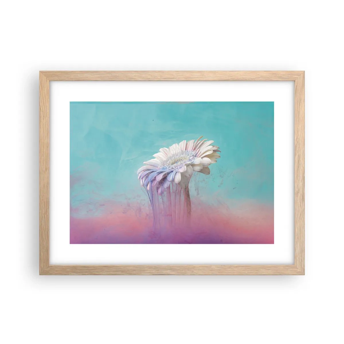 Poster in light oak frame - Afterlife of Flowers - 40x30 cm