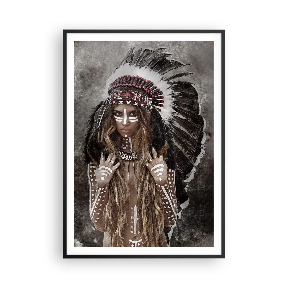 Poster in black frame - Secret of the Power of the Tribe - 70x100 cm