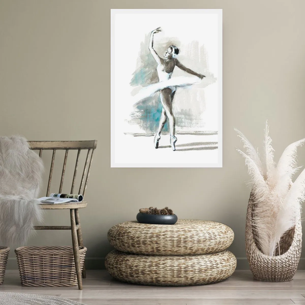 Poster - Enchanted into a Swan - 70x100 cm