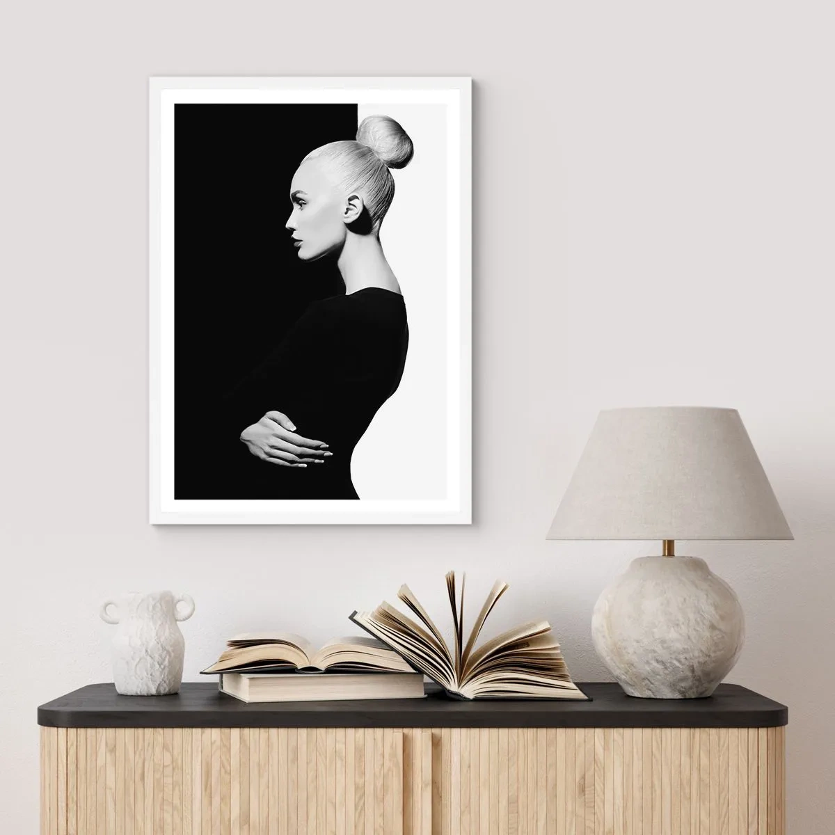 Poster in white frmae - Simply a Woman - 61x91 cm