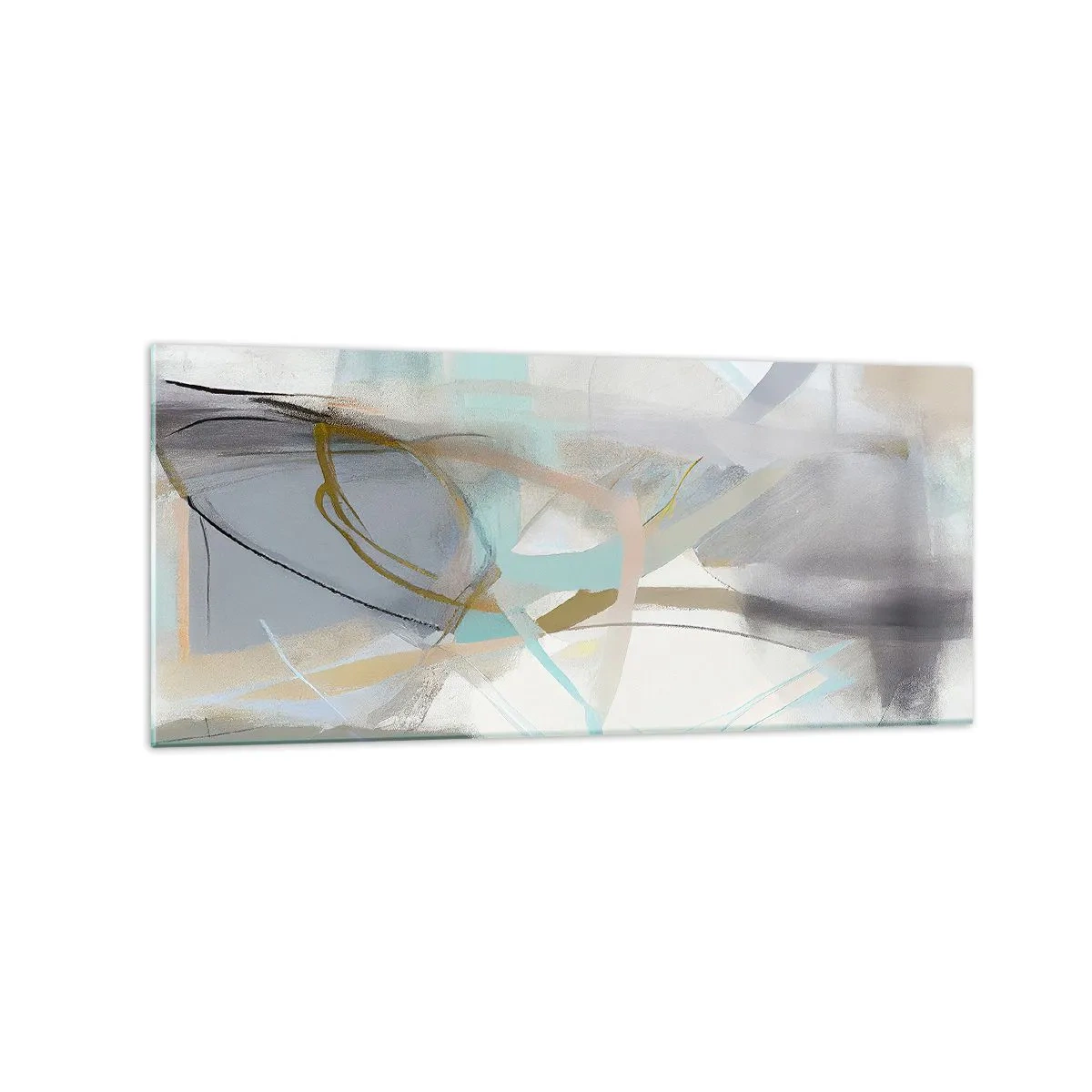 Glass picture - Foggy Abstract - 120x50 cm