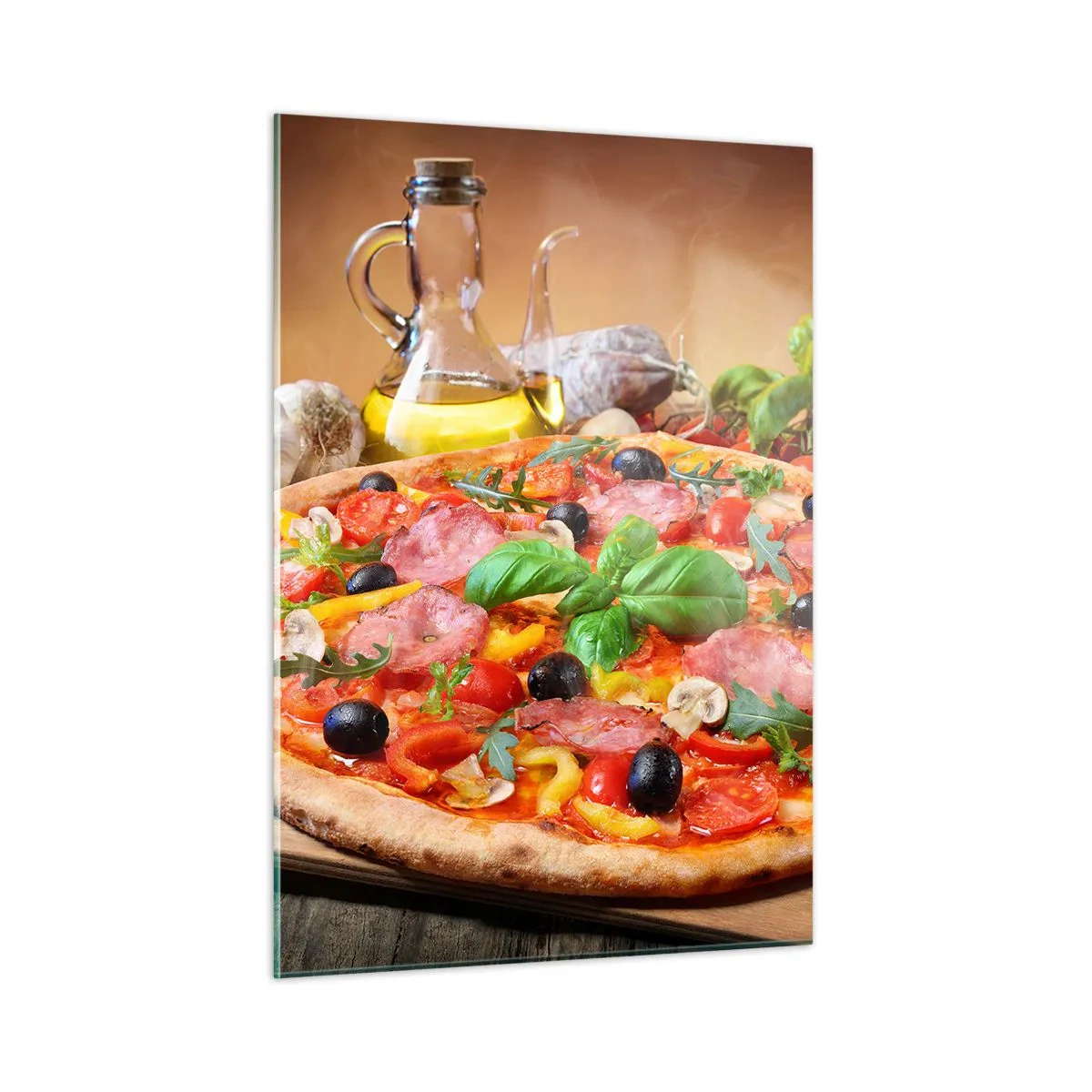 Glass picture - With a Real Italian Flavouring - 50x70 cm