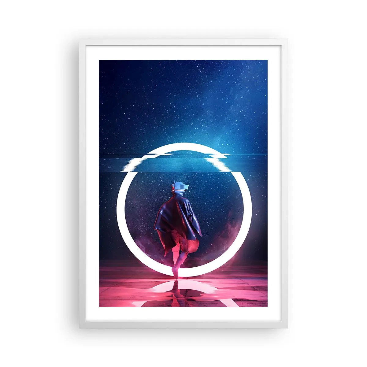 Poster in white frmae - Between Worlds - 50x70 cm