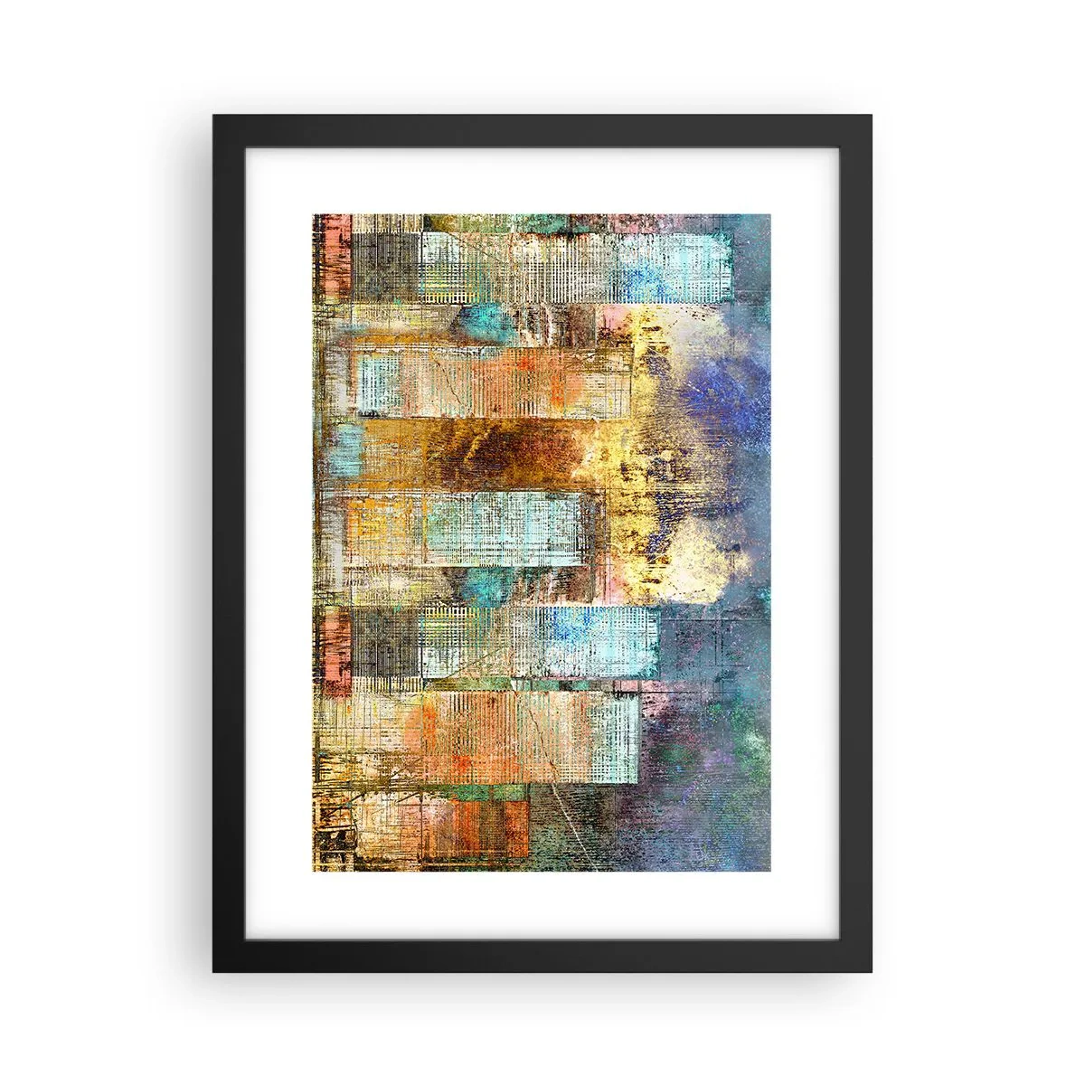 Poster in black frame - Sunny Metropolis - 30x40 cm