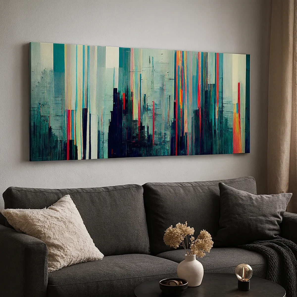 Canvas picture - Futuristic City - 30x30 cm
