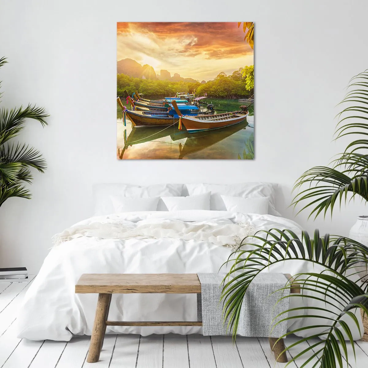 Canvas picture - At the Start of a Busy Day - 40x40 cm