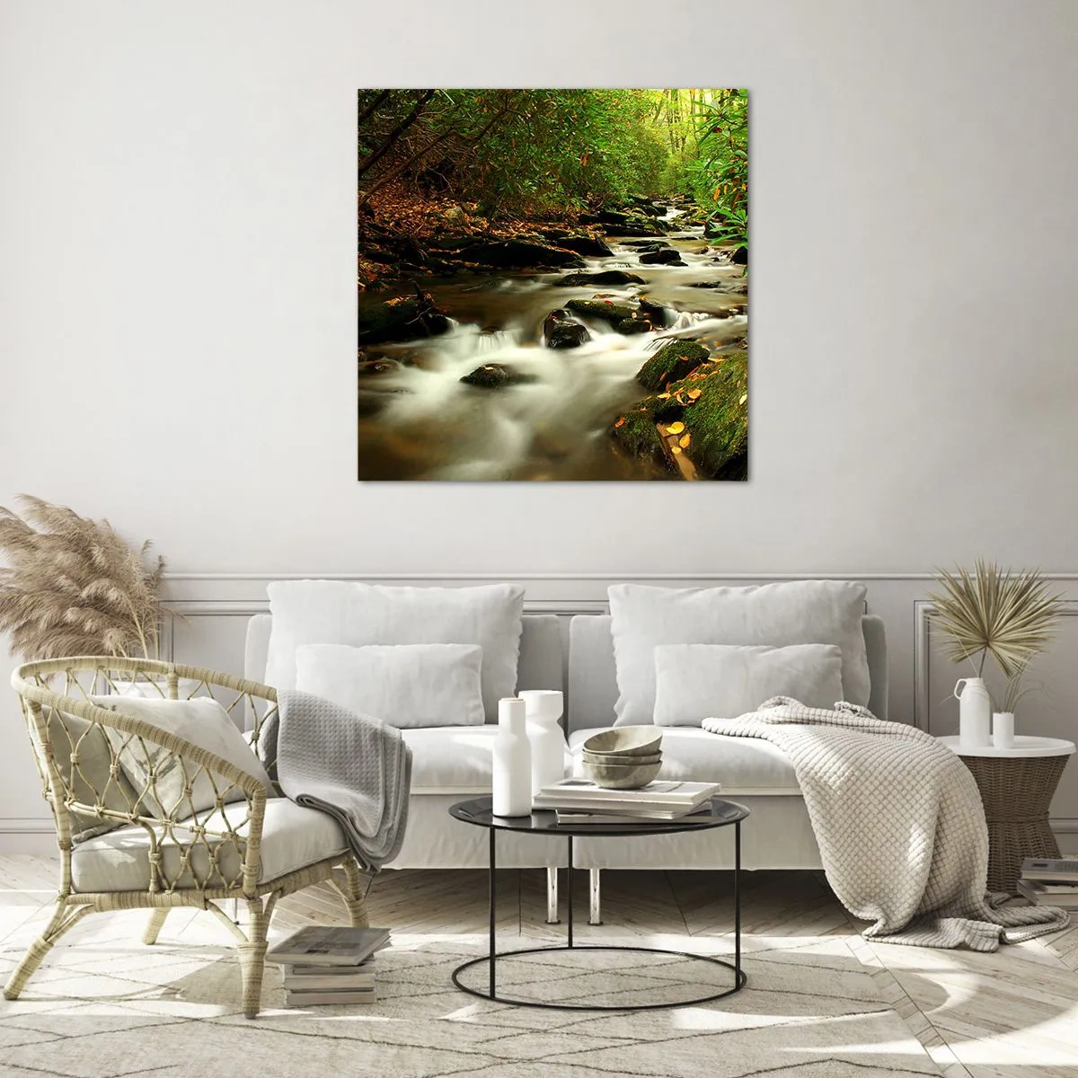 Glass picture - Like Live Wire - 60x60 cm