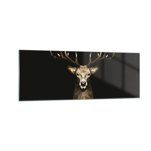 Glass picture - Cubist Deer - 140x50 cm