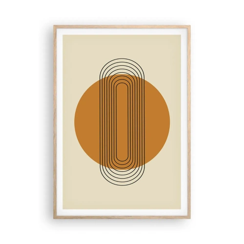 Poster in light oak frame - Perfect Plan - 70x100 cm