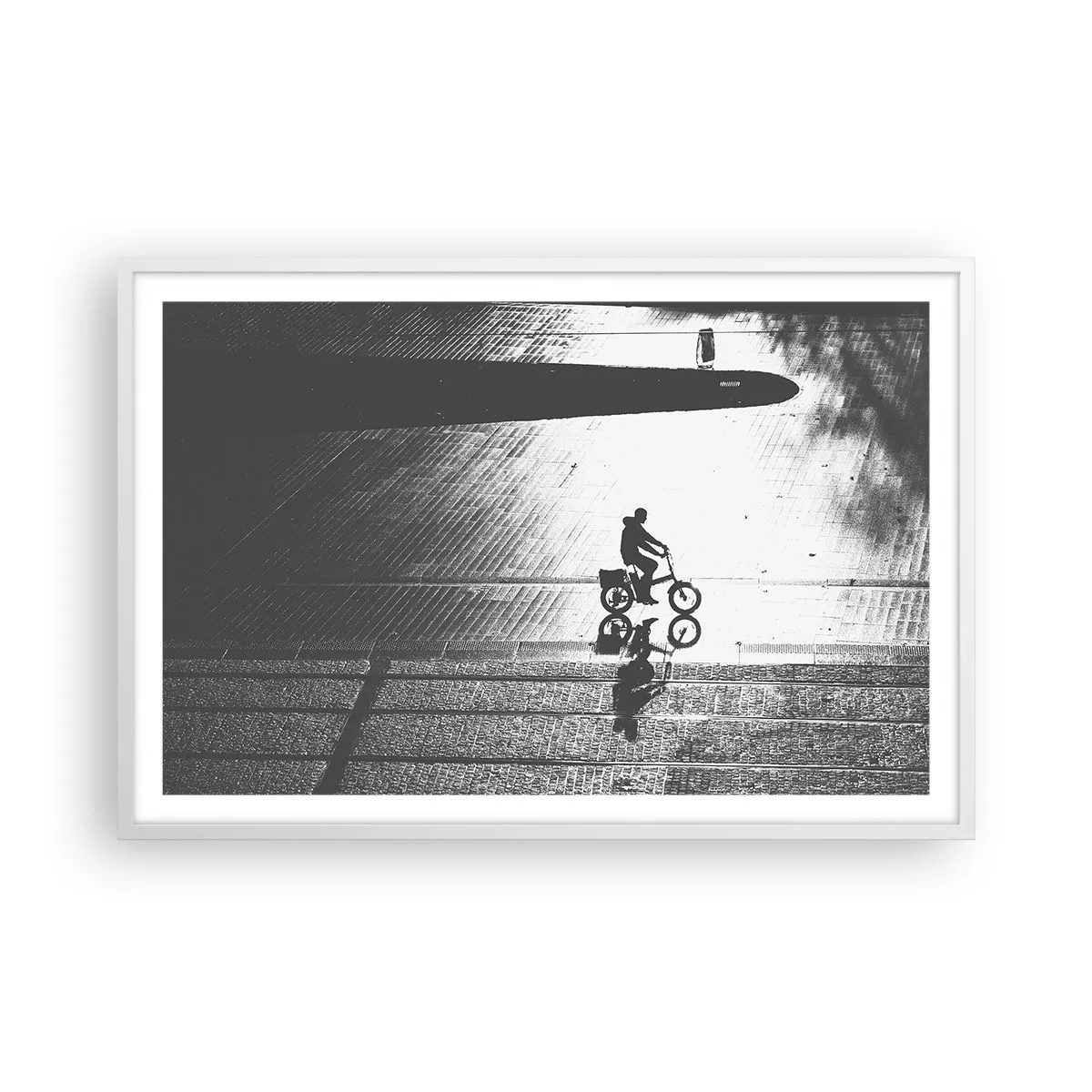 Poster in white frmae - Straight ahead, through the City - 91x61 cm