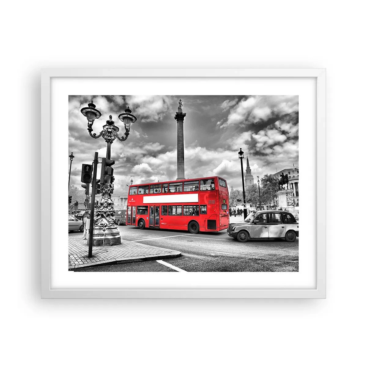 Poster in white frmae - Real Bloodstream of a City - 50x40 cm