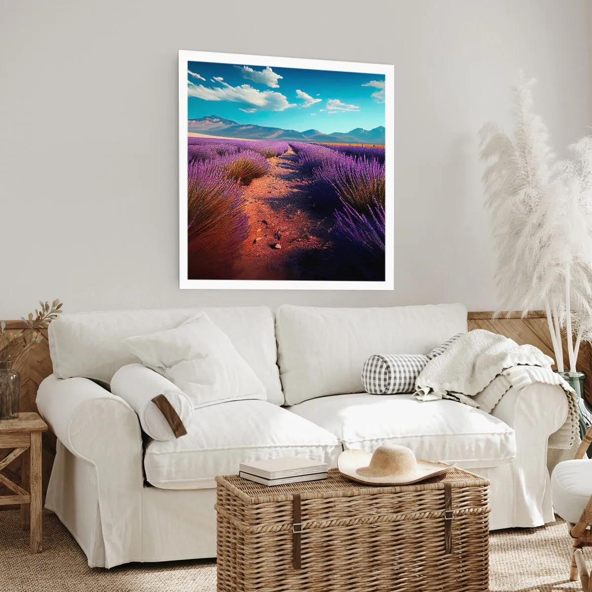 Poster - Fragrant Fields - 50x50 cm
