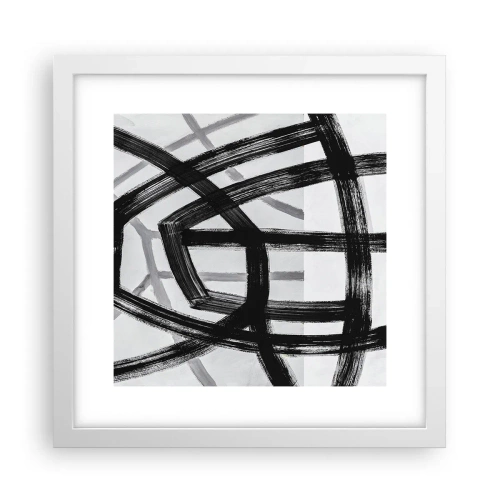 Poster in white frmae - Building Depth - 30x30 cm