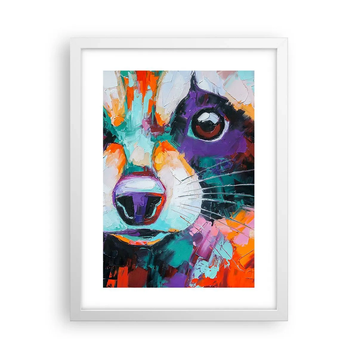 Poster in white frmae - Only Good Emotions - 30x40 cm