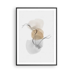 Poster in black frame - Air Beads - 70x100 cm