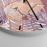 Clock face with lines