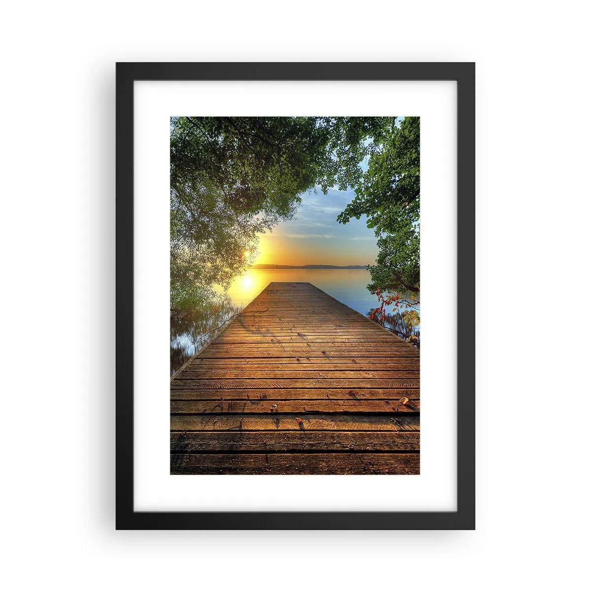 Poster in black frame - Don't Hurry, Sit Down - 30x40 cm