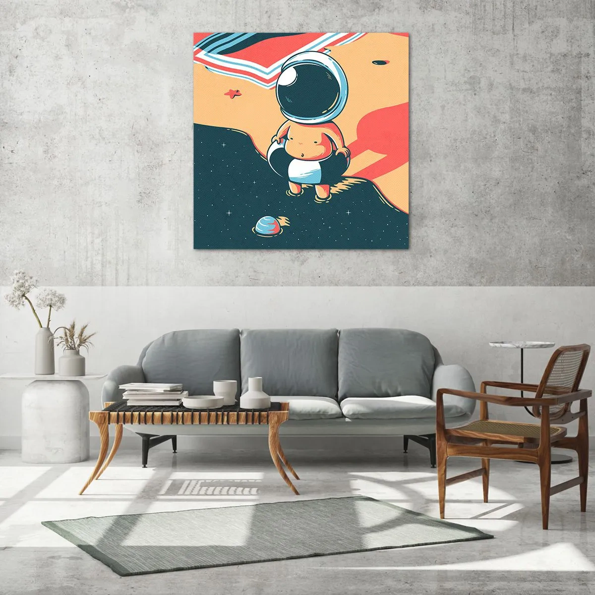 Glass picture - From a Different Perspective - 70x70 cm