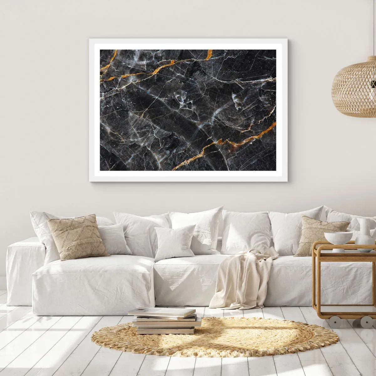 Poster in white frmae - Interior Life of a Stone - 70x50 cm
