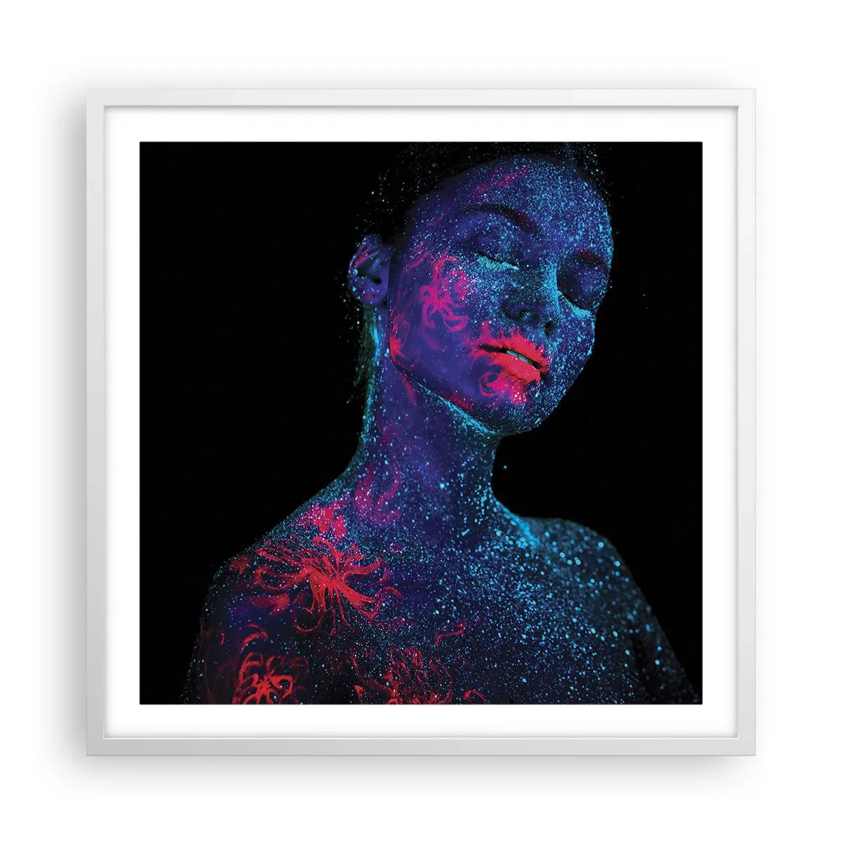 Poster in white frmae - In Stardust - 60x60 cm