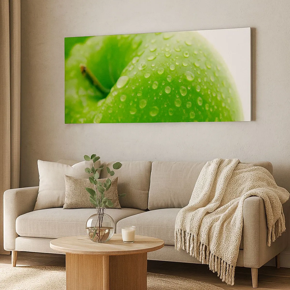 Canvas picture - Green, Cool Freshenss - 100x40 cm
