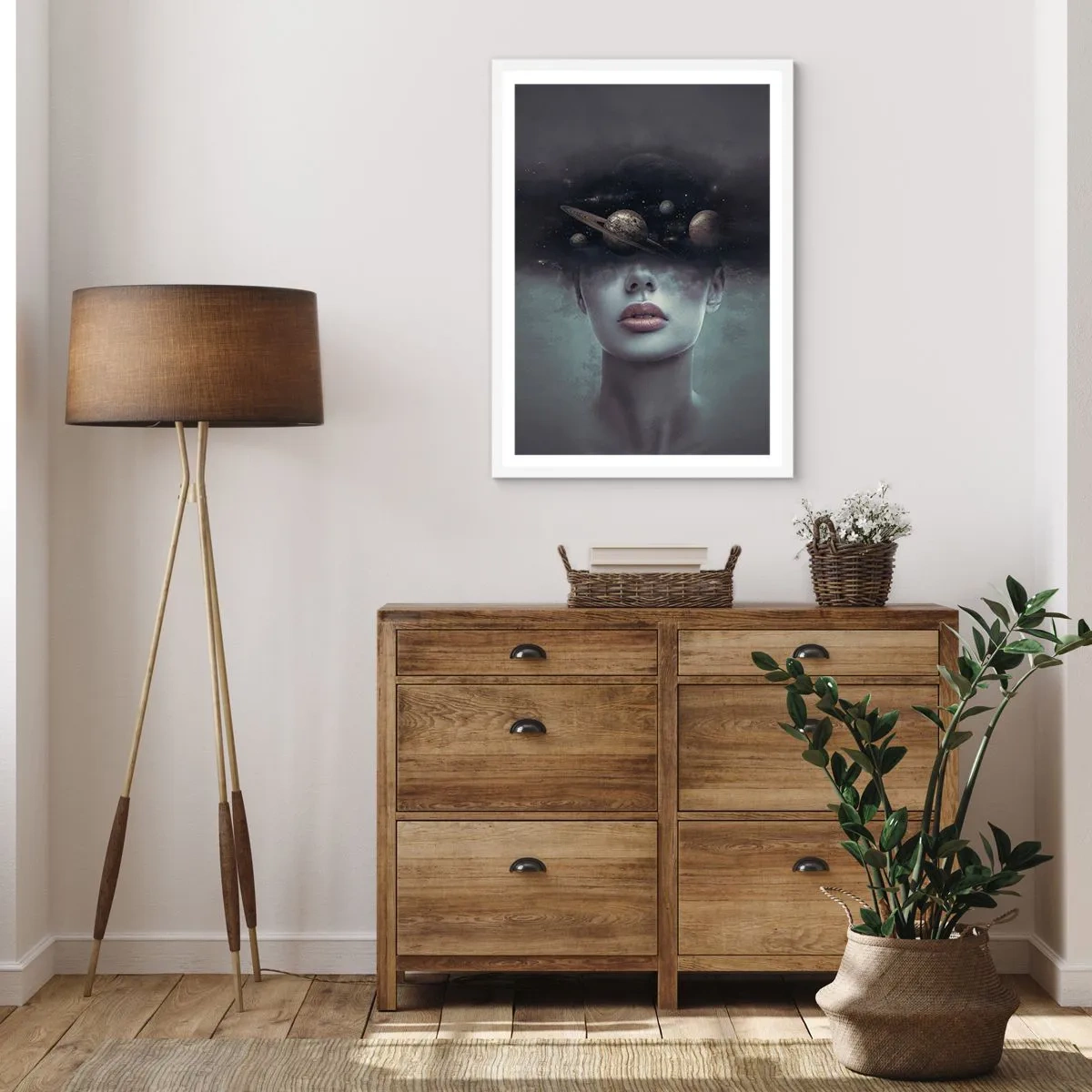 Poster in white frmae - And Planets are Revolving… - 30x40 cm