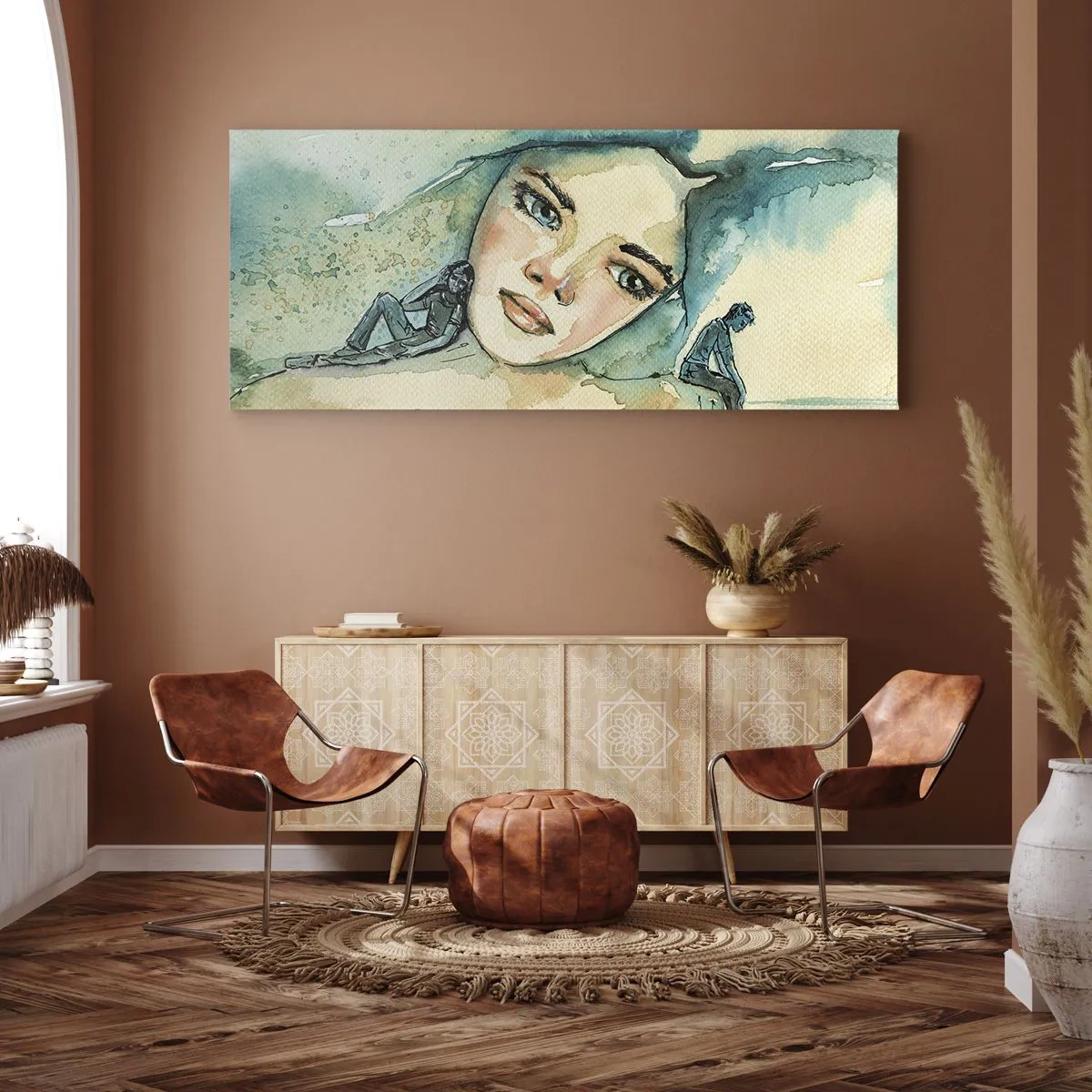 Canvas picture - Am I Blue? - 160x50 cm