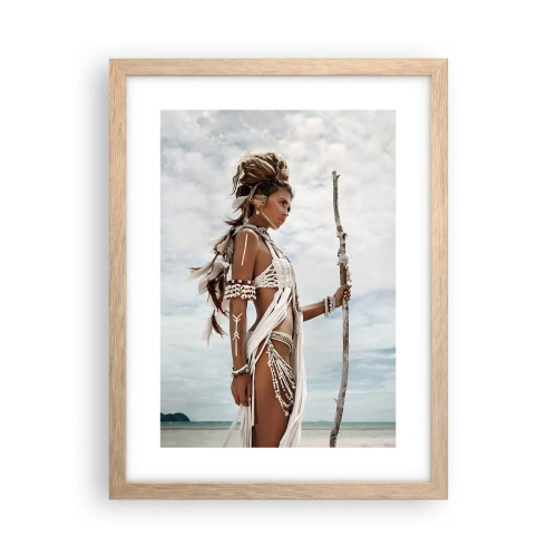 Poster in light oak frame - Queen of the Tropics - 30x40 cm