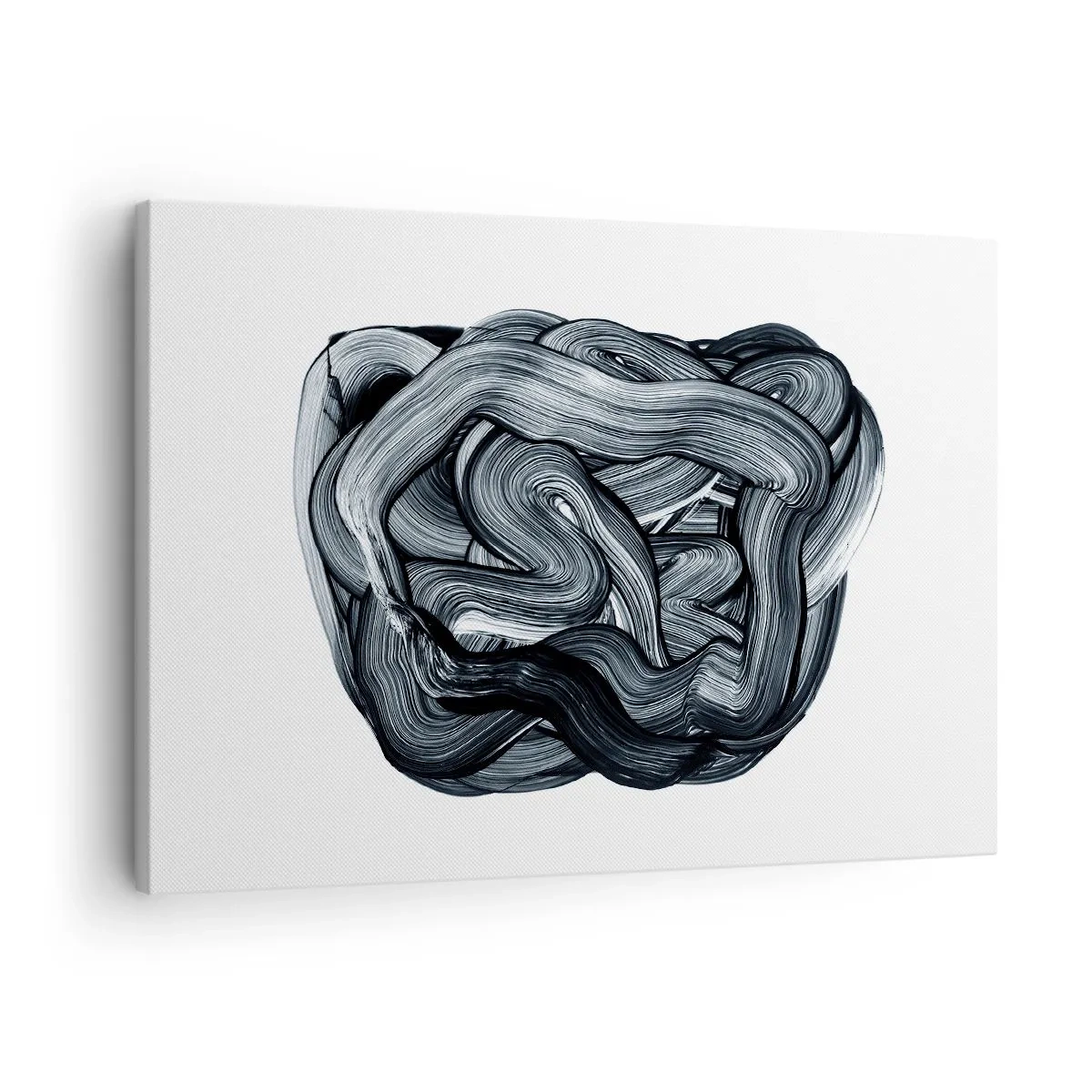 Canvas picture - Abstract composition in shades of gray - 70x50cm - It's Not So simple - Modern wall decoration for the living room and bedroom ARTTOR