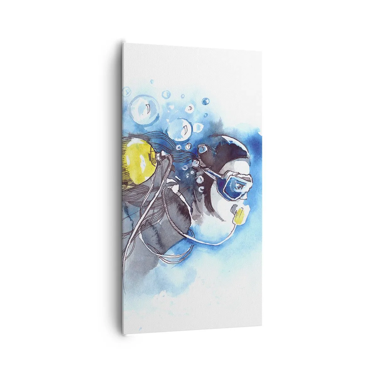 Canvas picture - Big Blue - 65x120 cm