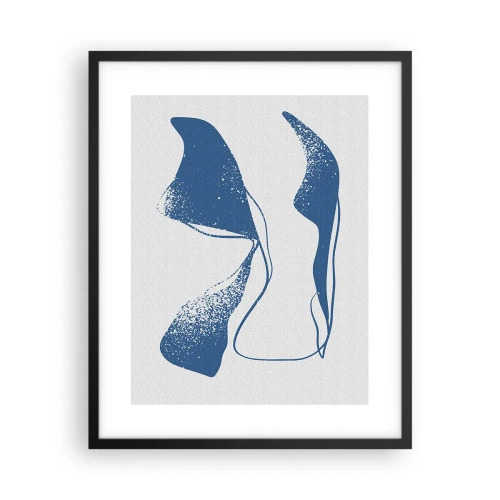 Poster in black frame - Abstract with Wings - 40x50 cm
